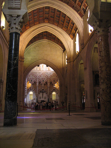 Detail of Gothic Cathedral section of Mezquita