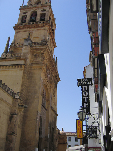 Our hotel (Los Patios) was close to Mesquita (on left)