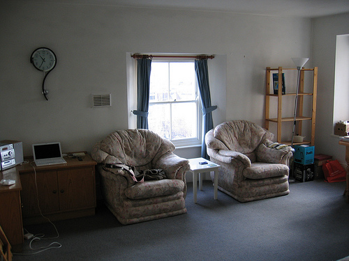 The living room of Flat 10